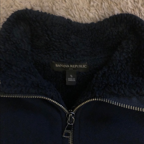 Banana Republic Full Zip Sherpa Fleece Jacket - Picture 4 of 5
